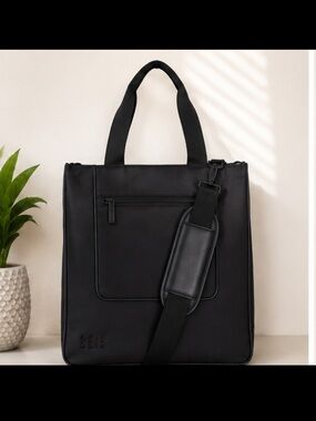 BEIS Black Laptop Tote Bag